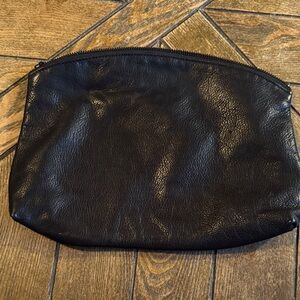 Black Leather Clutch